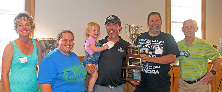 Pontoon Boat race Trophy Winners - Larry Myott Photo