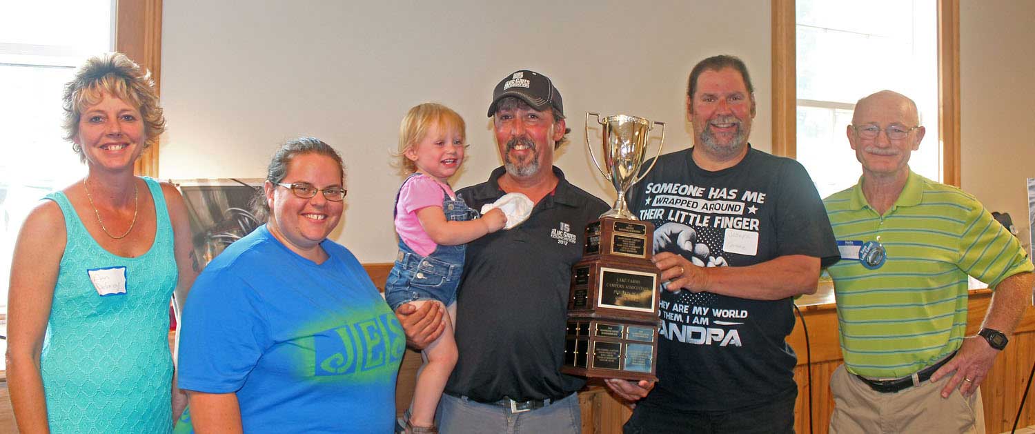 Pontoon Boat race Trophy Winners - Larry Myott Photo